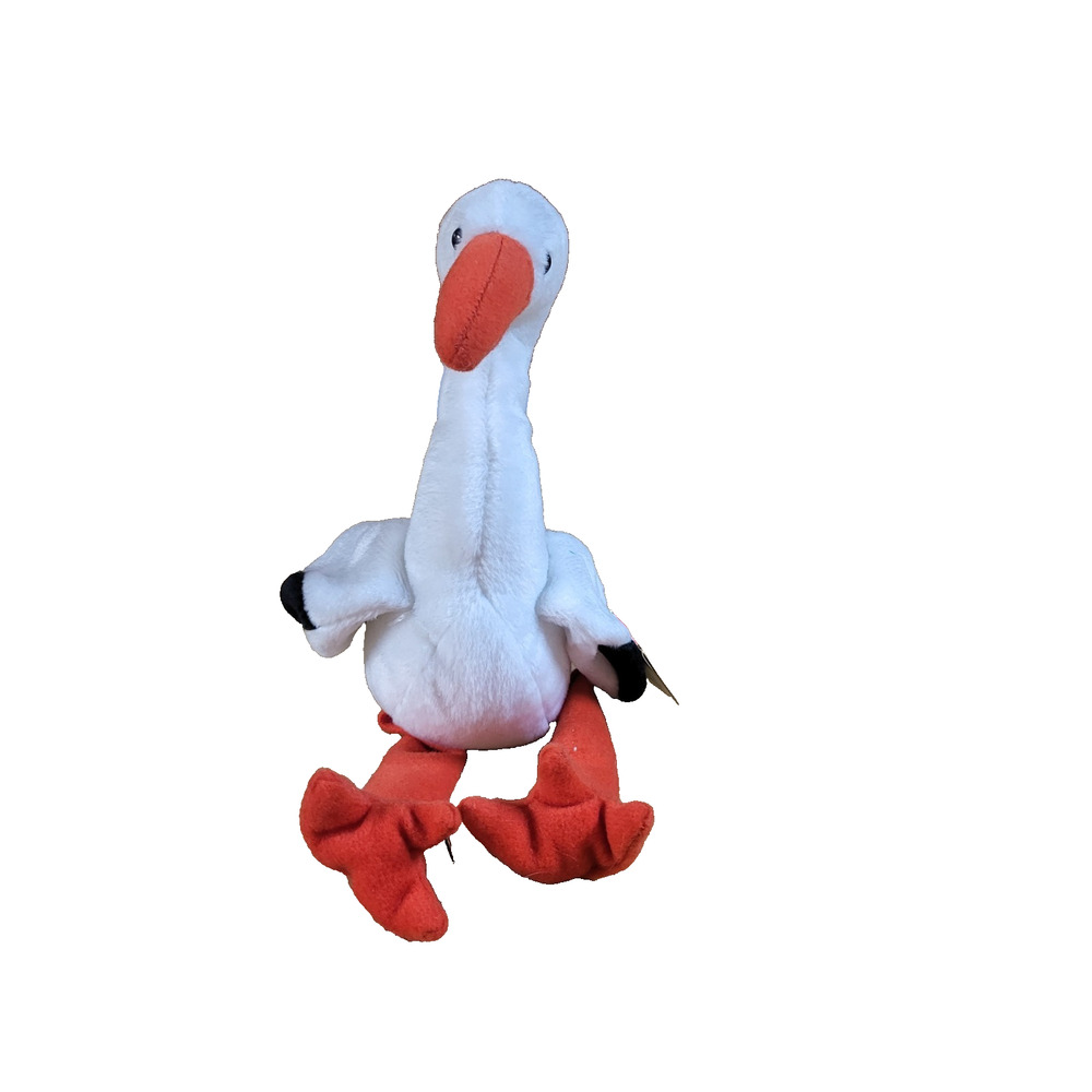 TY Beanie Baby Stilts the Stork Bird 1998 Retired Plush w/ Tag Vintage